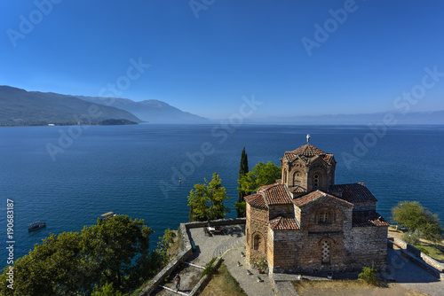 Saint John - Kaneo, Orthodox Church in Ohrid also called Sveti (Saint) Jovan Kaneo, Macedonia, Europe photo