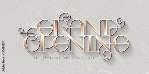 Grand opening vector illustration
