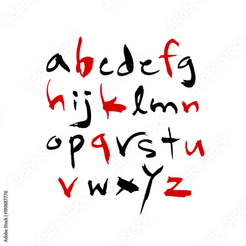 벡터 문자 / 손으로 쓴 글씨체