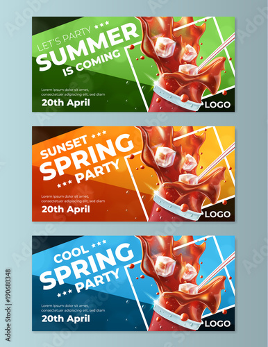 Spring Party Flyers Templates