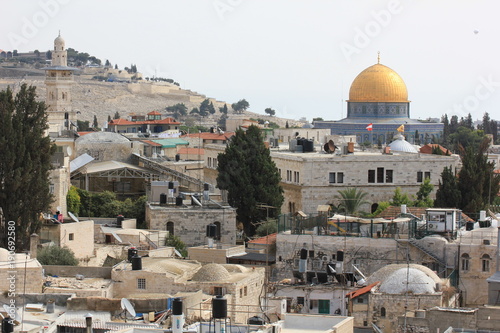Blick auf die Altstadt von Jerusalem Israel
