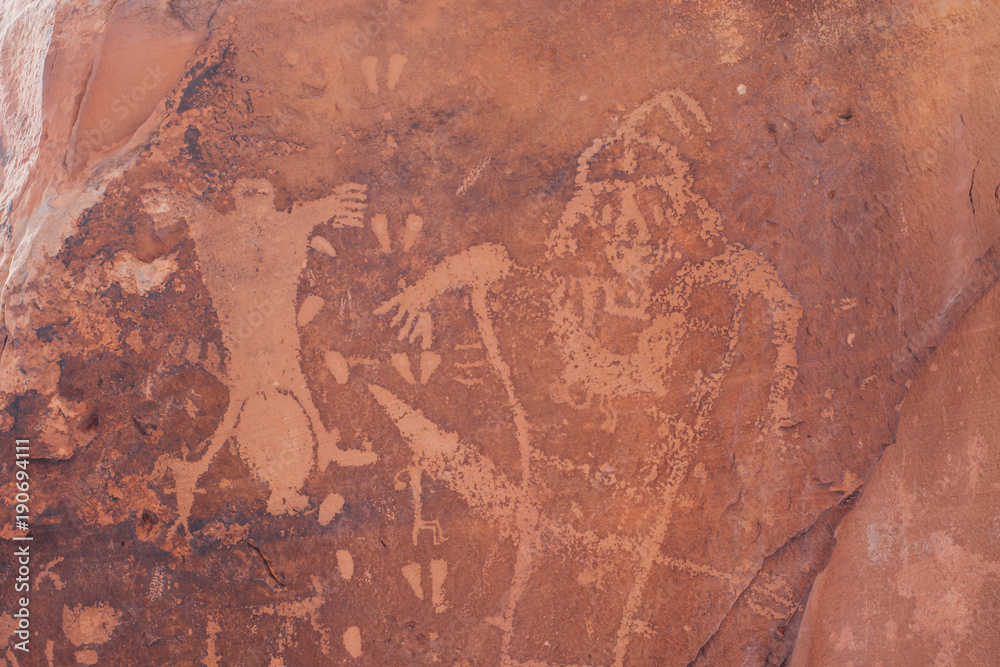 Birthing Scene Petroglyphs in Moab, Utah 02