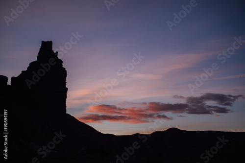 Chimney Rock at Sunrise in Capitol Reef