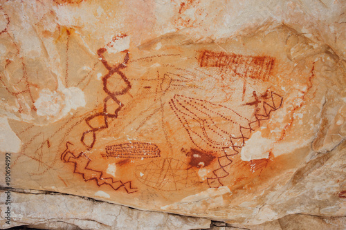 Принти на полотні Pictograph in Grand Canyon 01