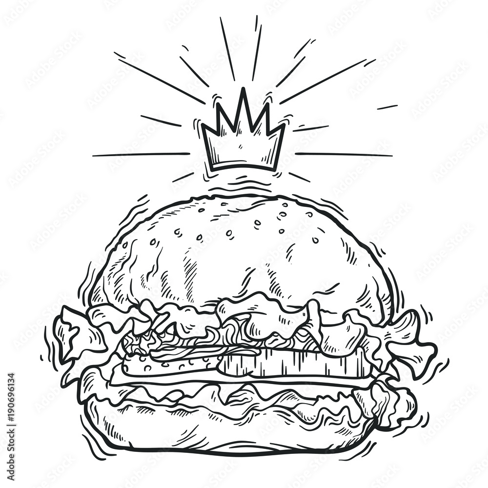 Sketch Burger png images  PNGWing