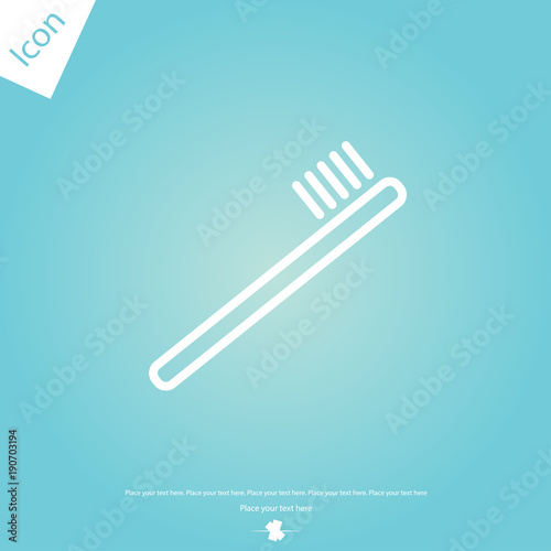 Toothbrush line icon