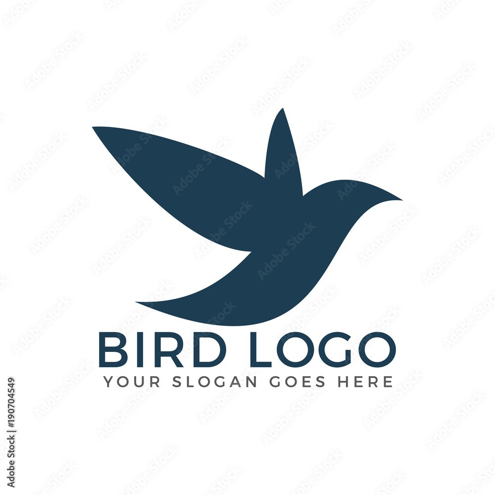 Naklejka premium Bird vector logo concept.
