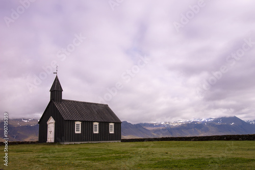 black church at Budir, Iceland