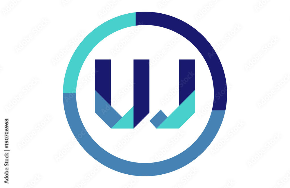 UJ Global Circle Ribbon letter Logo UJ Global Circle Ribbon letter Logo