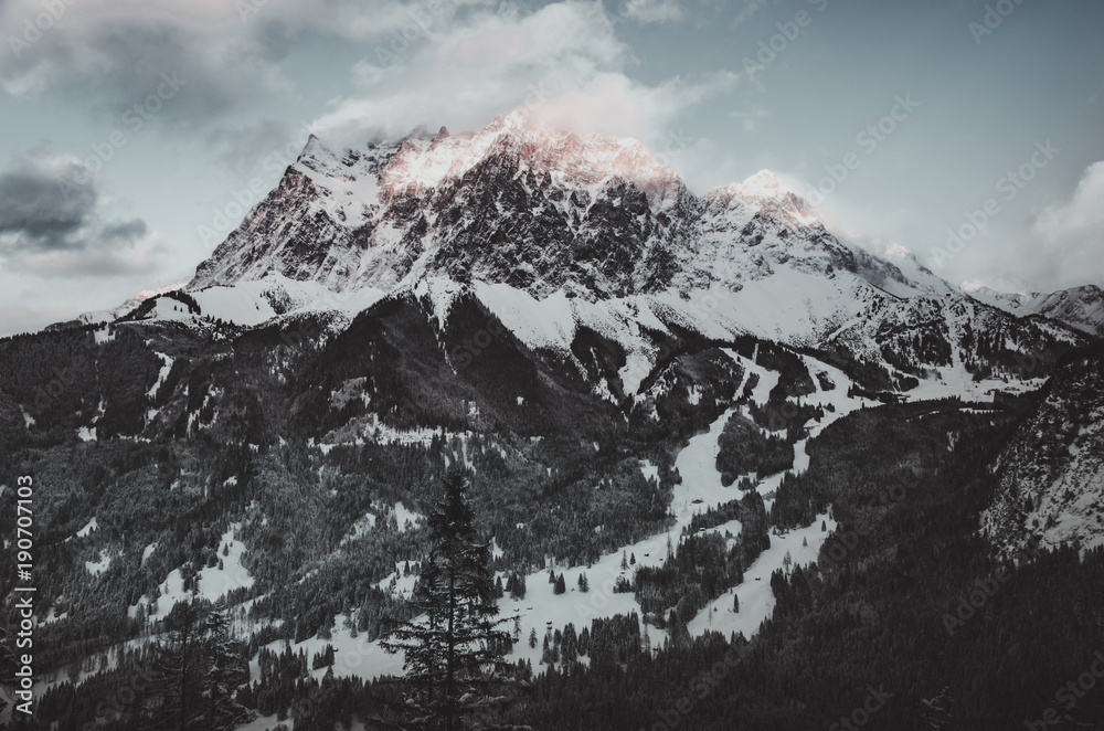 Zugspitze Sonnenuntergang