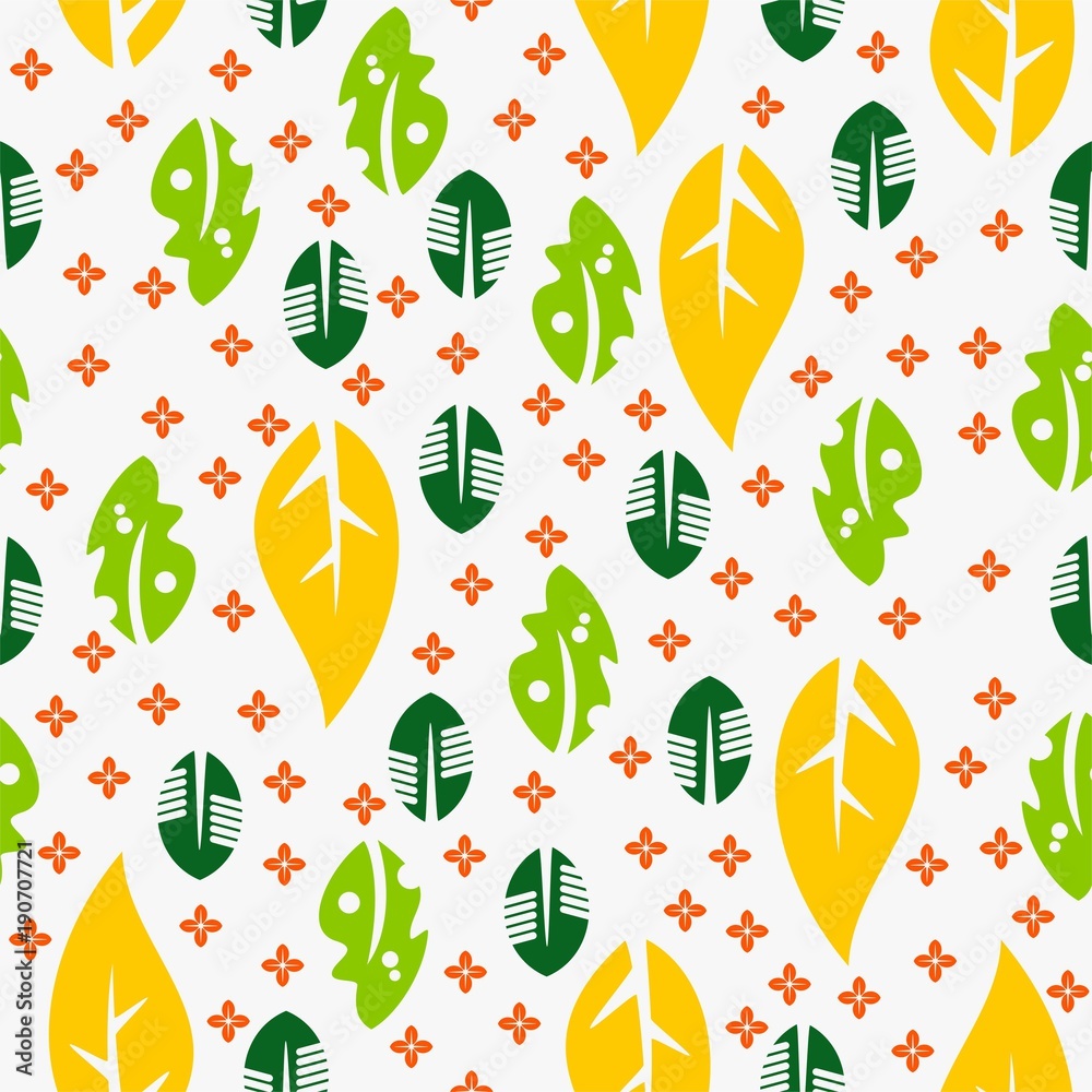 leaf pattern seamless vector illustration leaf pattern seamless vector illustration