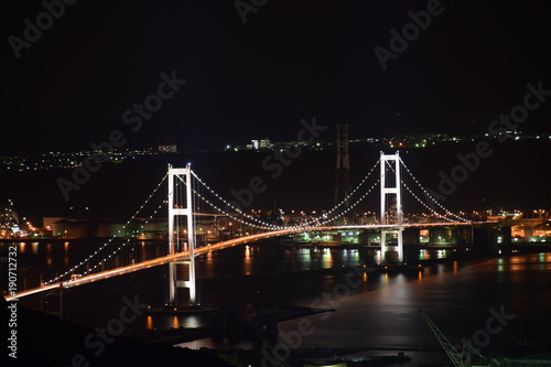 白鳥大橋の夜景