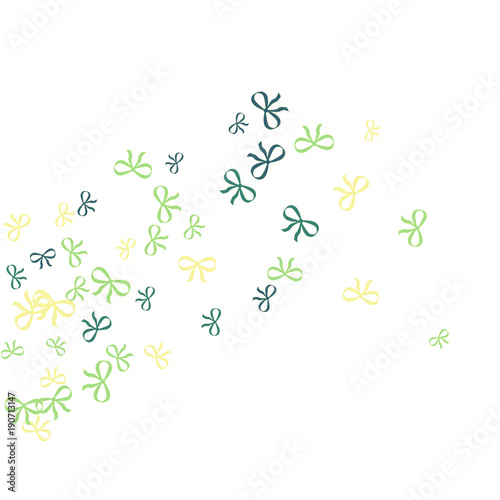Wallpaper Mural Festive Background with Colorful Bows. Cute Pattern for Postcard, Print, Banner or Poster. Small Pretty Bows For Party Decoration, Wedding, Birthday or Anniversary Invitation. Vector Torontodigital.ca