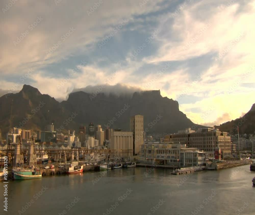 Time Lapse of clouds over Capetown South Africa No Boats Time Lapse of clouds over Capetown South Africa No Boats
