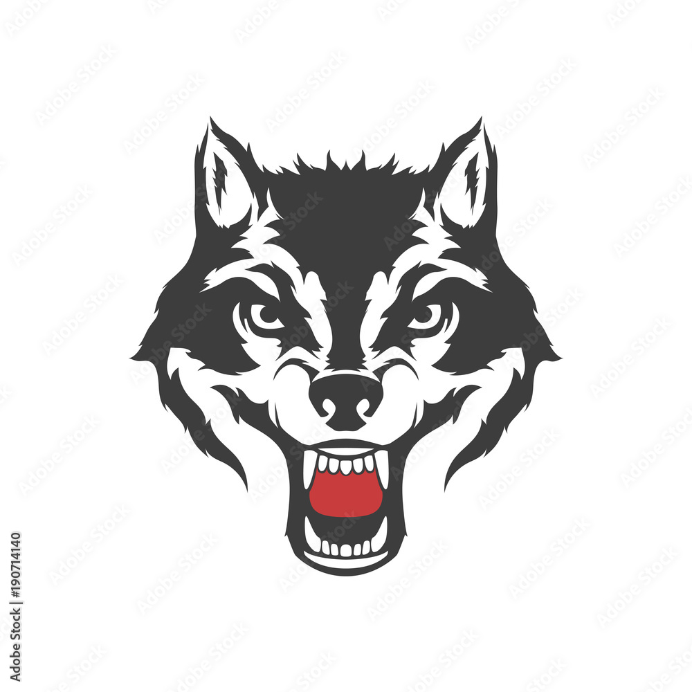 Wolf head symbol Wolf head symbol