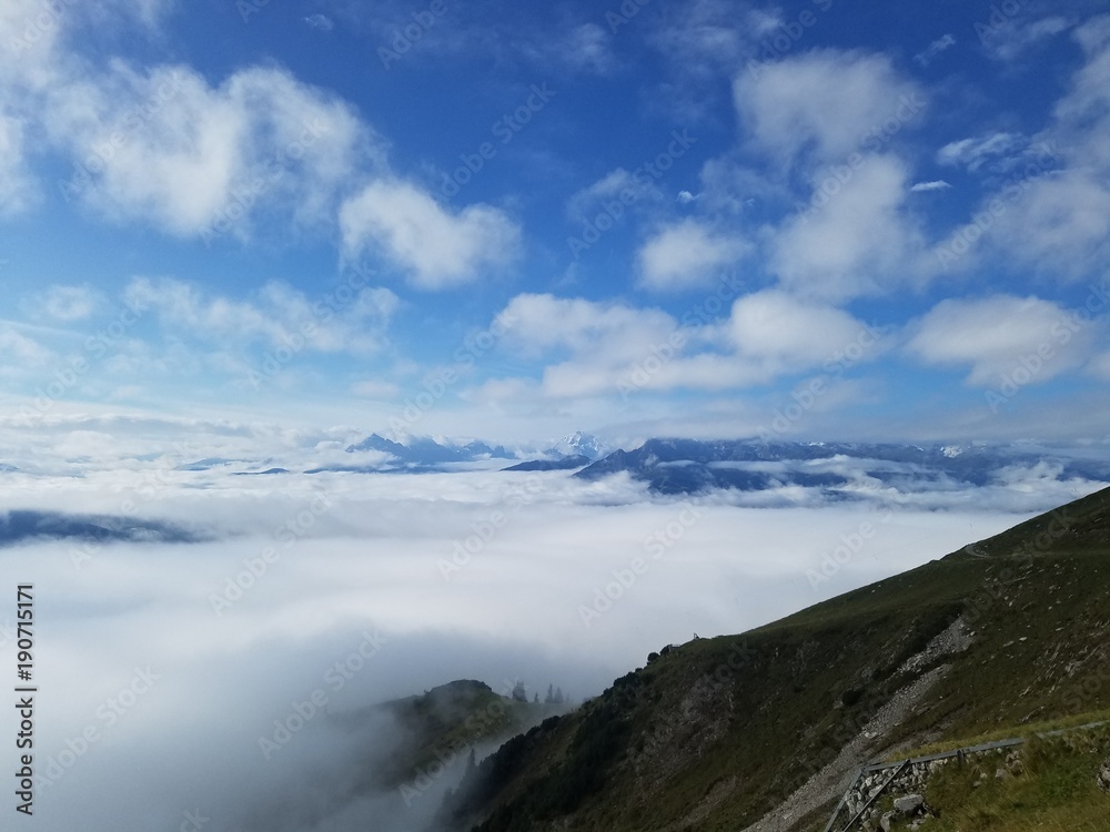 above the clouds