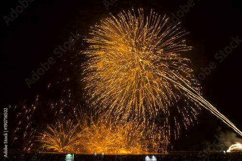 Fireworks over the Sea at the Kashiwazaki Festival photo