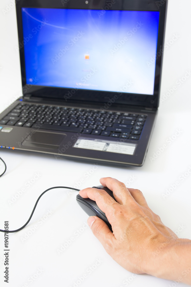 computer mouse on white background computer mouse on white background