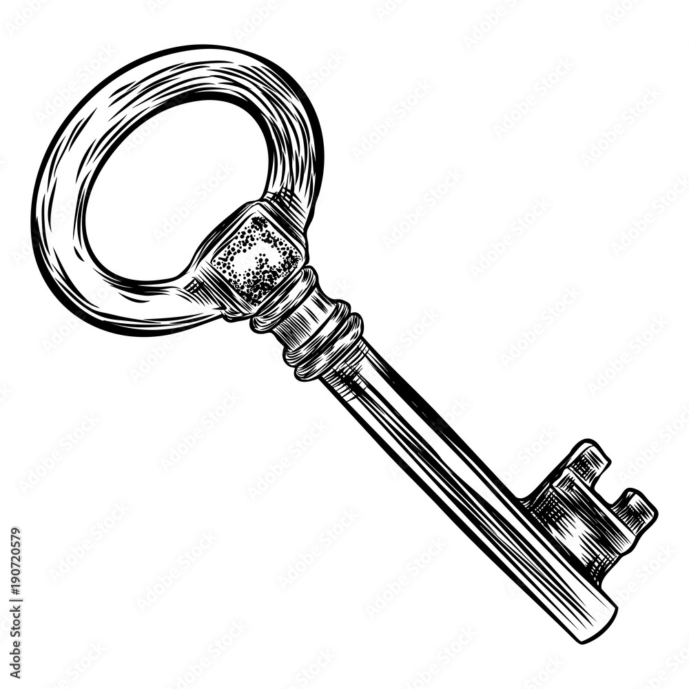 Clip Art Collection Of Free Lock - Key Drawing, HD Png Download ,  Transparent Png Image - PNGitem