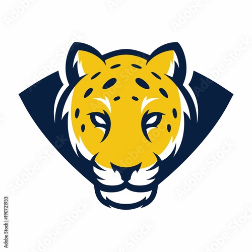 jaguar - vector logo/icon illustration mascot 