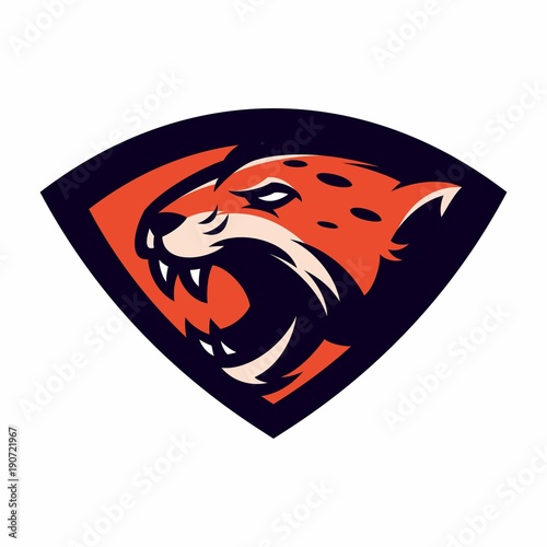 jaguar - vector logo/icon illustration mascot
