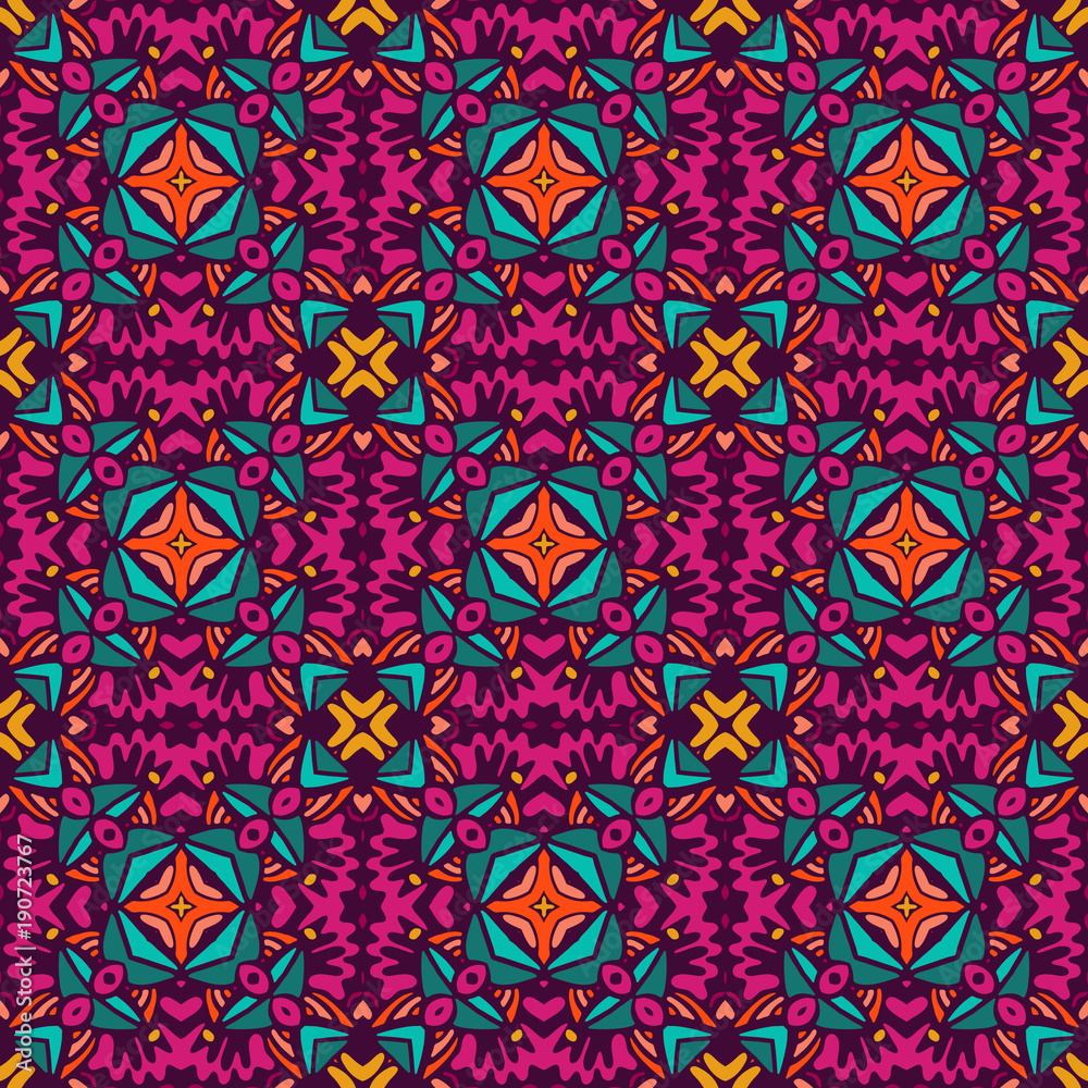 Abstract seamless ornamental pattern