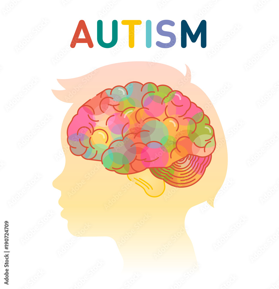 Autism concept vector illustration 