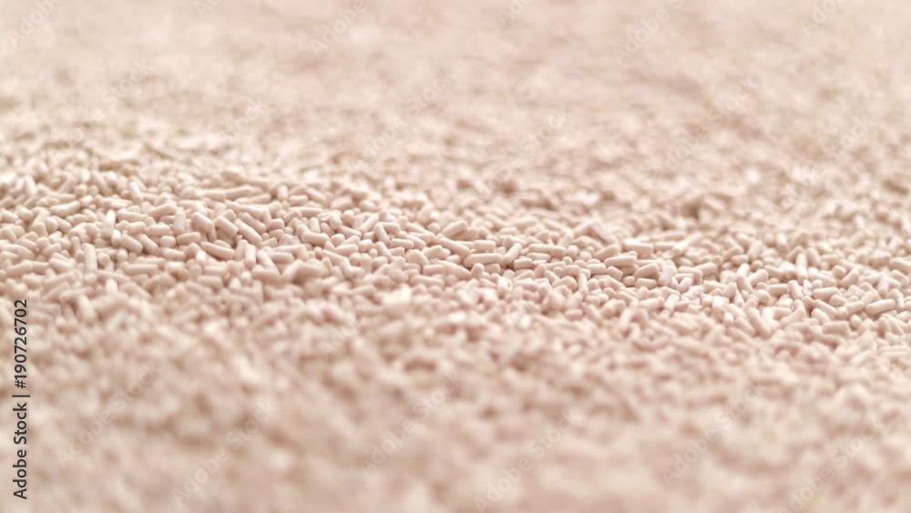 Dry Yeast is extremely close-up. Focus changes from the foreground to the background and back. Dry Yeast is extremely close-up. Focus changes from the foreground to the background and back.