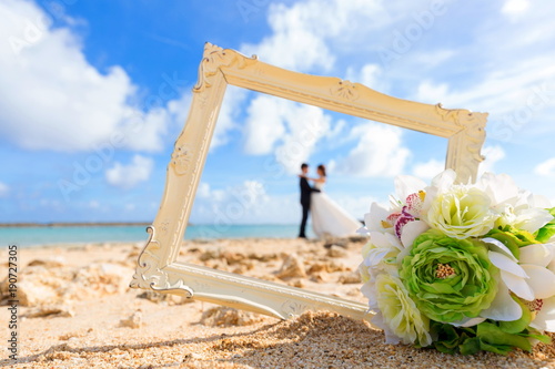 浜辺の結婚式