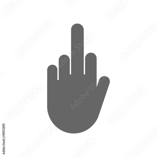 FUCK OFF gesture symbol. Vector icon