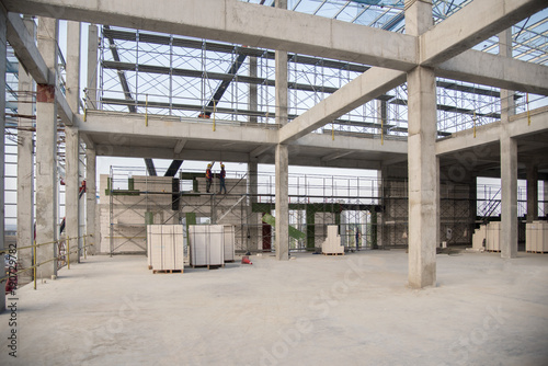 Concrete structure beam column slab epoxy floor