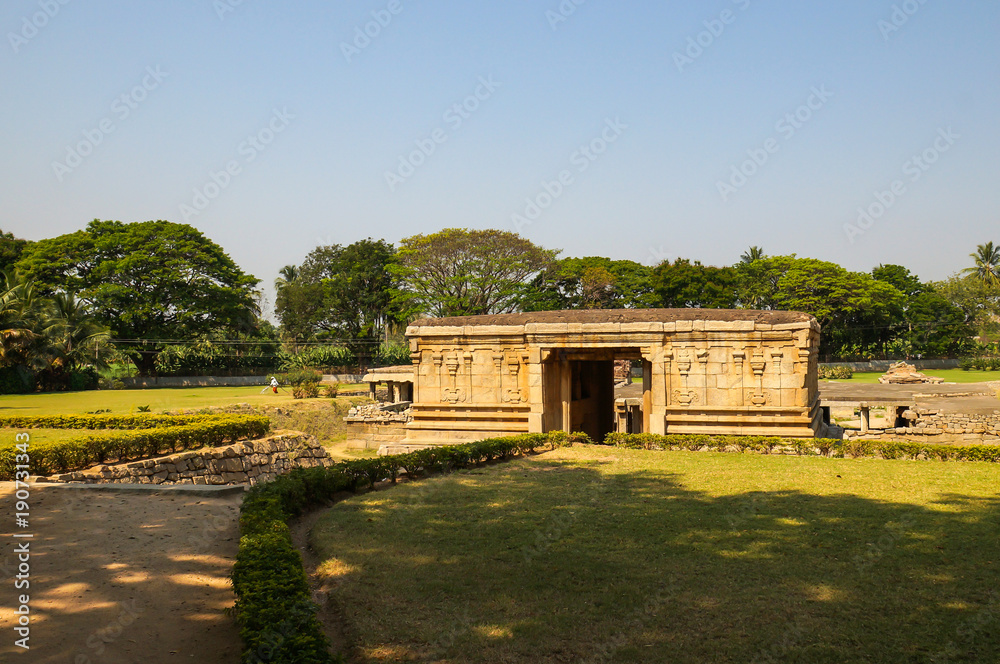 Ancient temple in Hampi, India.