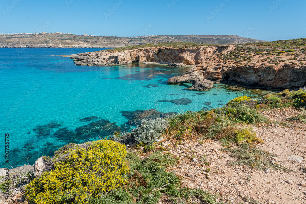 The beautiful island of Comino, Malta