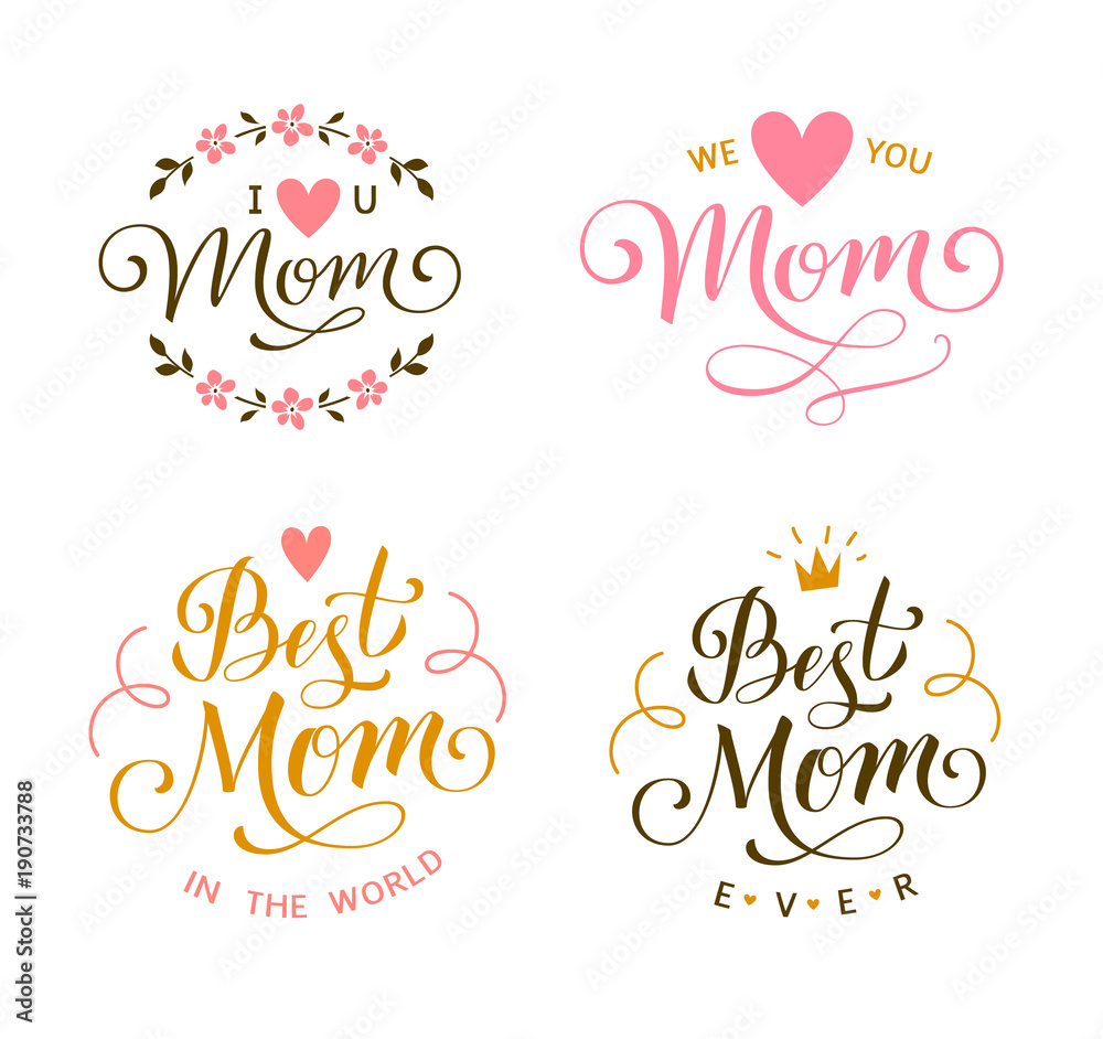 I Love You Mom Best Mom Ever Sticker - I Love You Mom Love You