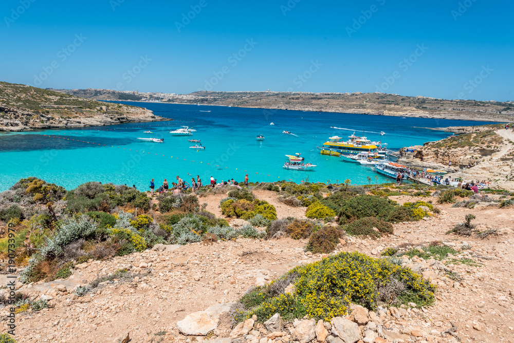 The beautiful island of Comino, Malta The beautiful island of Comino, Malta