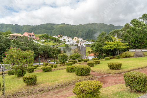 The village of Furnas on the island of Sao Miguel, Portugal