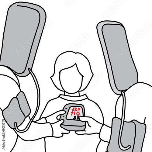 metaphor cause of high blood pressure or hypertension is congenital vector illustration sketch hand drawn with black lines, isolated on white background. Education Medical concept.