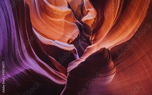 Curved Sandstone at Antelope Canyon photo