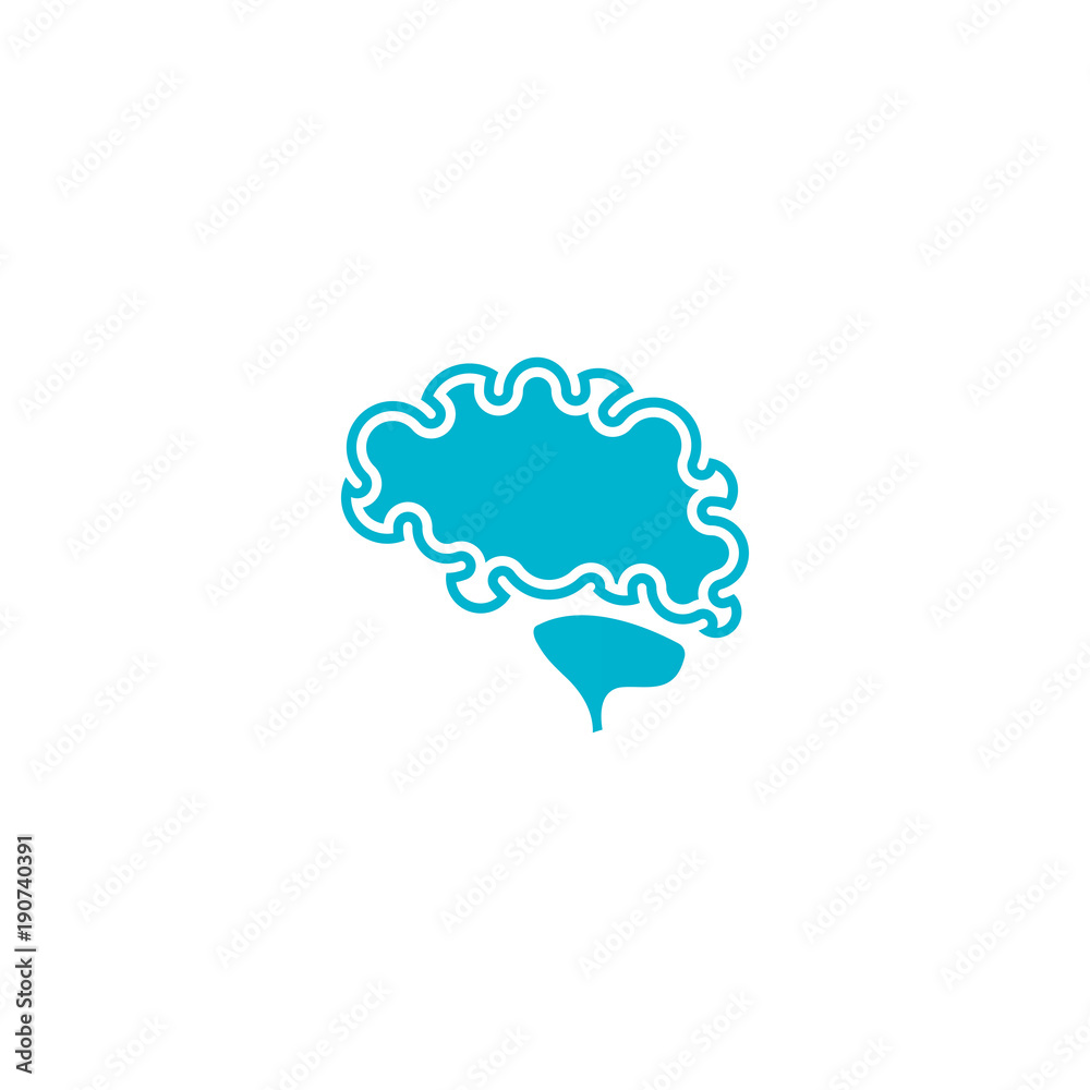 Abstract brain, creative mind logo vector design template Abstract brain, creative mind logo vector design template