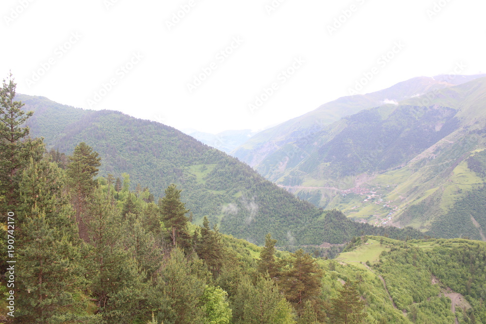 Naklejka premium mountains in the tsunta district of Dagestan