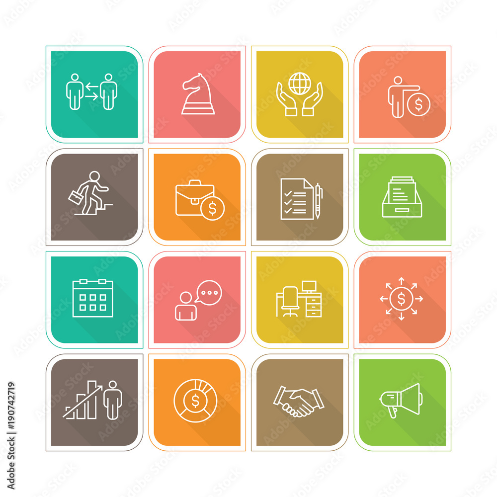 Business and Finance Line Icon Business and Finance Line Icon