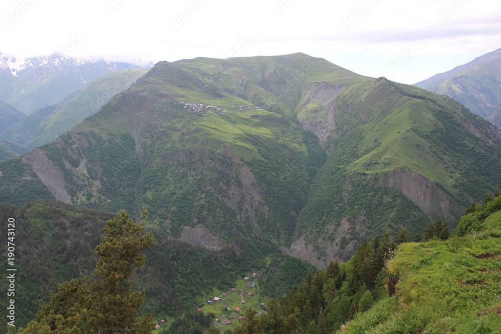 Obraz premium mountains in the tsunta district of Dagestan
