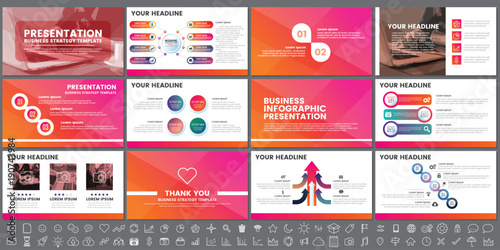 Modern Elements of infographics for presentations templates for banner photo