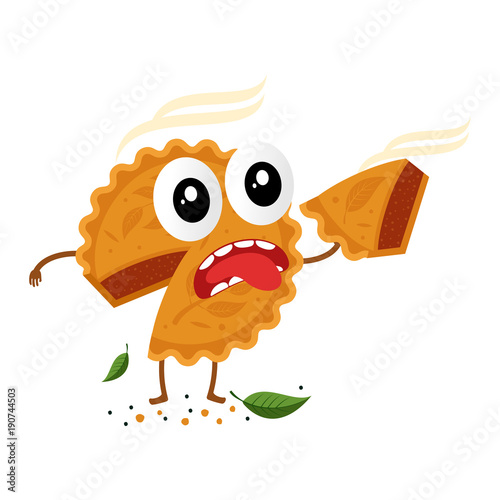 Ppies, rolls, quiche cartoon character