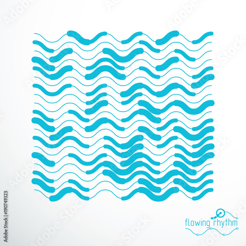 Technological vector wallpaper made with abstract lines. Modern geometric composition can be used as template and layout.