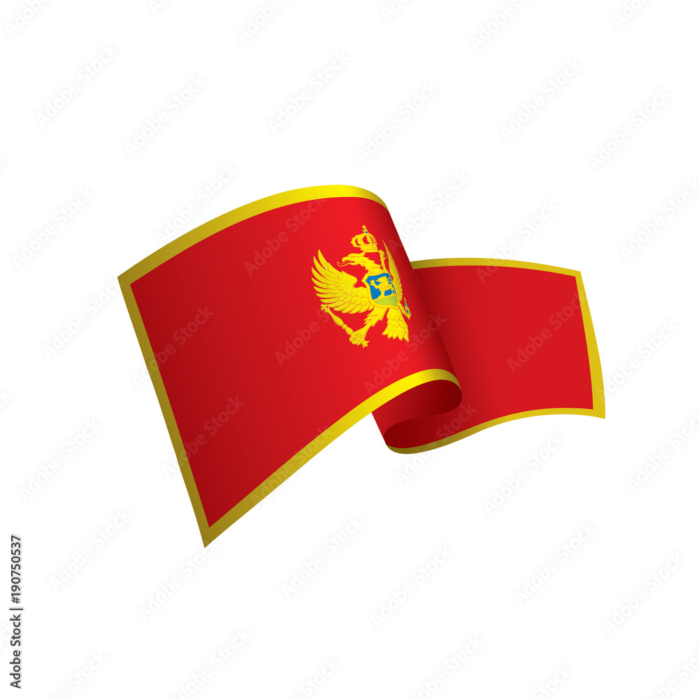 montenegro flag, vector illustration montenegro flag, vector illustration