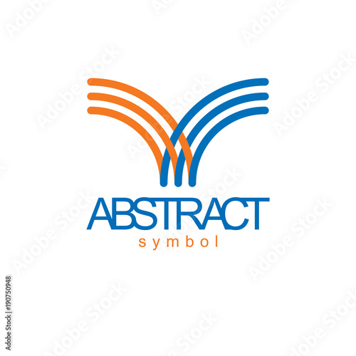 Vector abstract geometric s...