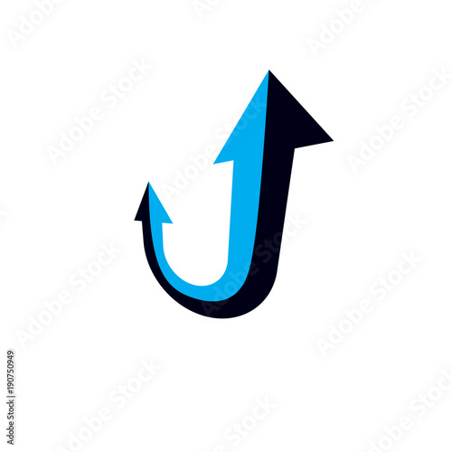 Vector arrow pointing upwar...