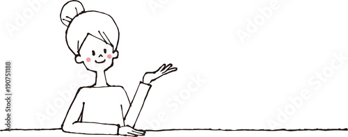 話をする女性