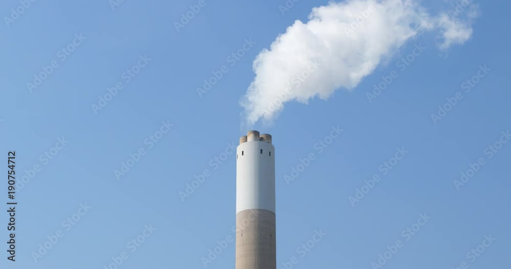 Smoke stack emit smoke Smoke stack emit smoke